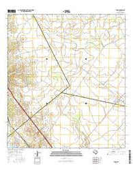 Tynan Texas Current topographic map, 1:24000 scale, 7.5 X 7.5 Minute, Year 2016