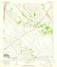 Uhland Texas Historical topographic map, 1:24000 scale, 7.5 X 7.5 Minute, Year 1964