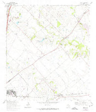 Uhland Texas Historical topographic map, 1:24000 scale, 7.5 X 7.5 Minute, Year 1964
