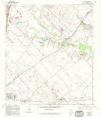 Uhland Texas Historical topographic map, 1:24000 scale, 7.5 X 7.5 Minute, Year 1964