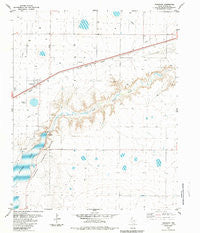 Umbarger Texas Historical topographic map, 1:24000 scale, 7.5 X 7.5 Minute, Year 1984