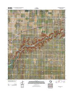 Umbarger Texas Historical topographic map, 1:24000 scale, 7.5 X 7.5 Minute, Year 2012
