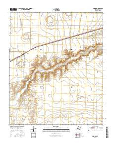 Umbarger Texas Current topographic map, 1:24000 scale, 7.5 X 7.5 Minute, Year 2016