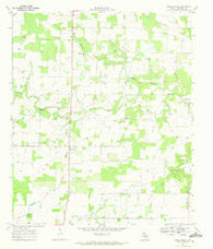 Union Center Texas Historical topographic map, 1:24000 scale, 7.5 X 7.5 Minute, Year 1969