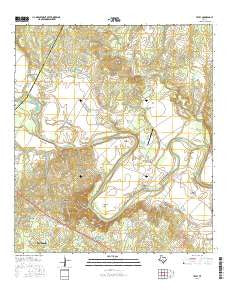 Utley Texas Current topographic map, 1:24000 scale, 7.5 X 7.5 Minute, Year 2016