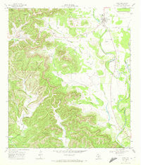 Utopia Texas Historical topographic map, 1:24000 scale, 7.5 X 7.5 Minute, Year 1969