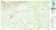 Uvalde Texas Historical topographic map, 1:100000 scale, 30 X 60 Minute, Year 1992