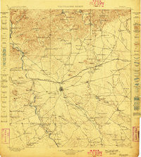 Uvalde Texas Historical topographic map, 1:125000 scale, 30 X 30 Minute, Year 1898