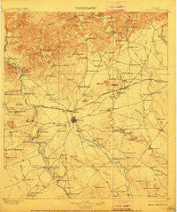 Uvalde Texas Historical topographic map, 1:125000 scale, 30 X 30 Minute, Year 1898