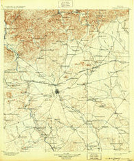 Uvalde Texas Historical topographic map, 1:125000 scale, 30 X 30 Minute, Year 1899