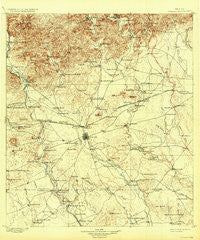Uvalde Texas Historical topographic map, 1:125000 scale, 30 X 30 Minute, Year 1898