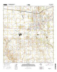 Uvalde Texas Current topographic map, 1:24000 scale, 7.5 X 7.5 Minute, Year 2016