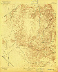 Valentine Texas Historical topographic map, 1:125000 scale, 30 X 30 Minute, Year 1897
