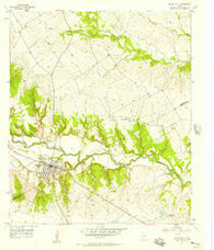 Valley Mills Texas Historical topographic map, 1:24000 scale, 7.5 X 7.5 Minute, Year 1957
