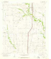 Valley View Texas Historical topographic map, 1:24000 scale, 7.5 X 7.5 Minute, Year 1961