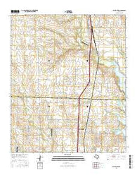 Valley View Texas Current topographic map, 1:24000 scale, 7.5 X 7.5 Minute, Year 2016