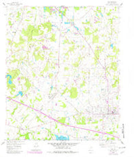 Van Texas Historical topographic map, 1:24000 scale, 7.5 X 7.5 Minute, Year 1959