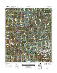 Van Texas Historical topographic map, 1:24000 scale, 7.5 X 7.5 Minute, Year 2012