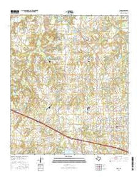 Van Texas Current topographic map, 1:24000 scale, 7.5 X 7.5 Minute, Year 2016