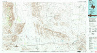 Van Horn Texas Historical topographic map, 1:100000 scale, 30 X 60 Minute, Year 1985