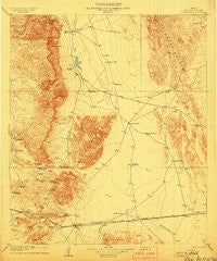 Van Horn Texas Historical topographic map, 1:125000 scale, 30 X 30 Minute, Year 1906
