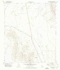 Van Horn Wells Texas Historical topographic map, 1:24000 scale, 7.5 X 7.5 Minute, Year 1972