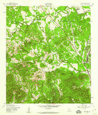 Van Raub Texas Historical topographic map, 1:24000 scale, 7.5 X 7.5 Minute, Year 1953