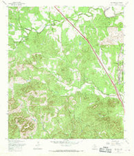 Van Raub Texas Historical topographic map, 1:24000 scale, 7.5 X 7.5 Minute, Year 1967