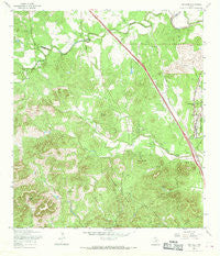 Van Raub Texas Historical topographic map, 1:24000 scale, 7.5 X 7.5 Minute, Year 1967