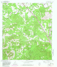 Van Raub Texas Historical topographic map, 1:24000 scale, 7.5 X 7.5 Minute, Year 1967