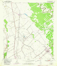 Van Vleck Texas Historical topographic map, 1:24000 scale, 7.5 X 7.5 Minute, Year 1952