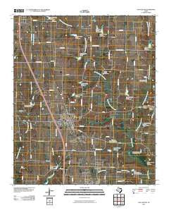 Van Alstyne Texas Historical topographic map, 1:24000 scale, 7.5 X 7.5 Minute, Year 2010