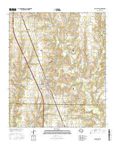 Van Alstyne Texas Current topographic map, 1:24000 scale, 7.5 X 7.5 Minute, Year 2016