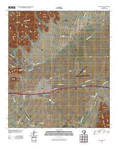 Van Horn Texas Historical topographic map, 1:24000 scale, 7.5 X 7.5 Minute, Year 2010