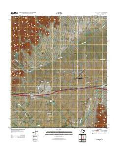 Van Horn Texas Historical topographic map, 1:24000 scale, 7.5 X 7.5 Minute, Year 2012