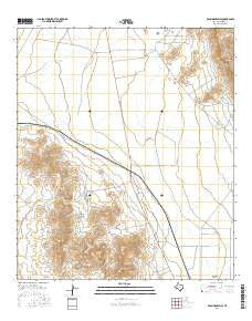 Van Horn Wells Texas Current topographic map, 1:24000 scale, 7.5 X 7.5 Minute, Year 2016