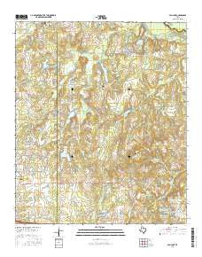 Van Lake Texas Current topographic map, 1:24000 scale, 7.5 X 7.5 Minute, Year 2016