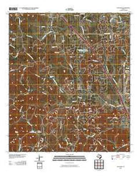 Van Raub Texas Historical topographic map, 1:24000 scale, 7.5 X 7.5 Minute, Year 2010