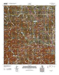 Van Raub Texas Historical topographic map, 1:24000 scale, 7.5 X 7.5 Minute, Year 2010