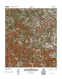 Van Raub Texas Historical topographic map, 1:24000 scale, 7.5 X 7.5 Minute, Year 2013