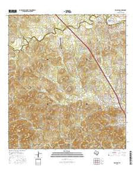 Van Raub Texas Current topographic map, 1:24000 scale, 7.5 X 7.5 Minute, Year 2016