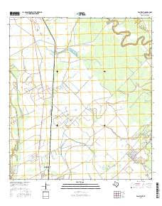 Van Vleck Texas Current topographic map, 1:24000 scale, 7.5 X 7.5 Minute, Year 2016