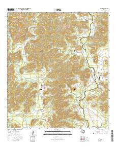 Vance Texas Current topographic map, 1:24000 scale, 7.5 X 7.5 Minute, Year 2016