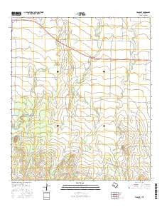 Vancourt Texas Current topographic map, 1:24000 scale, 7.5 X 7.5 Minute, Year 2016