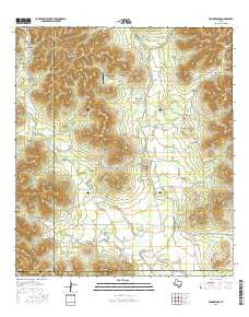 Vanderpool Texas Current topographic map, 1:24000 scale, 7.5 X 7.5 Minute, Year 2016