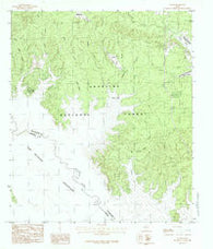 Veach Texas Historical topographic map, 1:24000 scale, 7.5 X 7.5 Minute, Year 1984