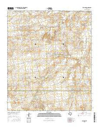Vealmoor Texas Current topographic map, 1:24000 scale, 7.5 X 7.5 Minute, Year 2016