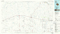 Vega Texas Historical topographic map, 1:100000 scale, 30 X 60 Minute, Year 1985