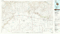 Vega Texas Historical topographic map, 1:100000 scale, 30 X 60 Minute, Year 1985
