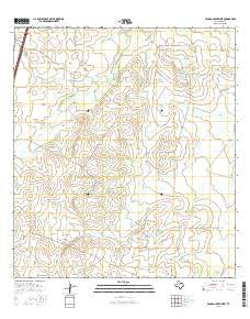 Venado Creek West Texas Current topographic map, 1:24000 scale, 7.5 X 7.5 Minute, Year 2016